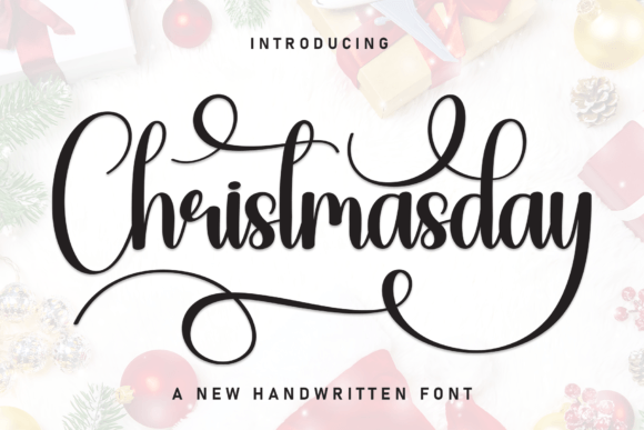 Christmasday: A Handwritten Font for Timeless Editorial Design