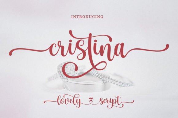 Cristina: A Beautiful Script Font for Elegant Craft and Product Design