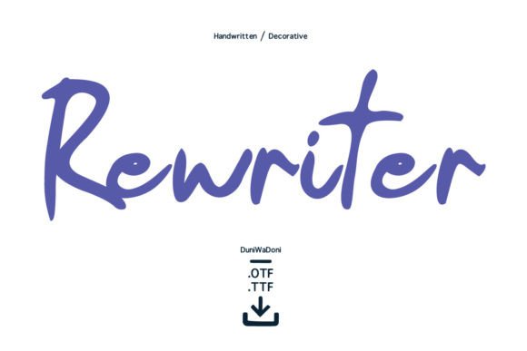 Enhance Web Design with the Rewriter Handwritten Font