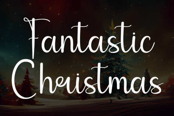 Fantastic Christmas: A Handwritten Display Font for Editorial Charm