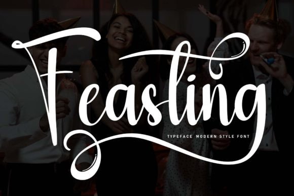 Feasting: A Handwritten Font That Elevates Modern Web Design