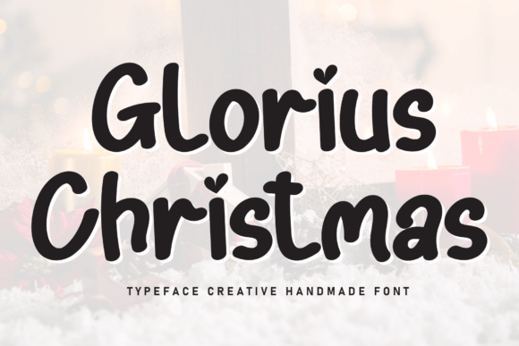 Glorius Christmas: A Cheerful Handwritten Font for Editorial Design