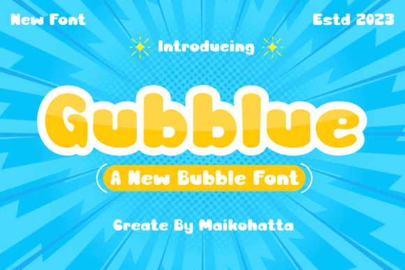 Gubblue: A Playful Script Font for Makers and Creative Sellers