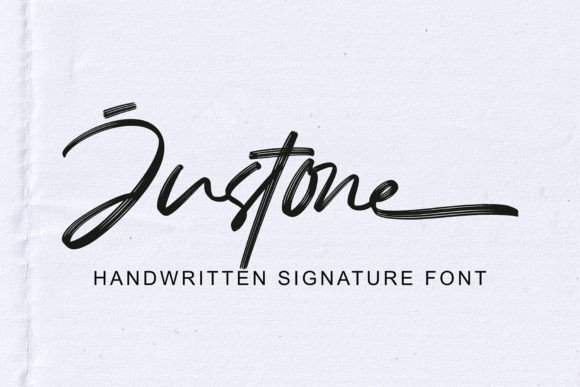 Justone: A Handwritten Script Font for Editorial Elegance