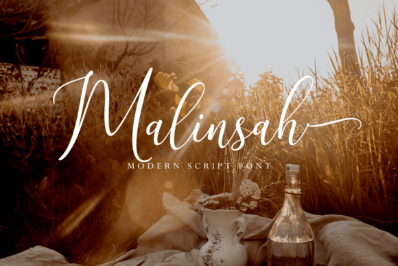 Malinsah: A Modern Script Font for Campaign-Ready Design