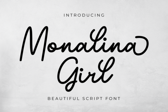 Monalina Girl: A Delicate Script Font for Web Design Projects