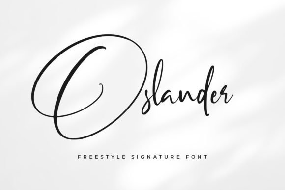 Oslander: A Fresh Script Font for Modern Branding Projects