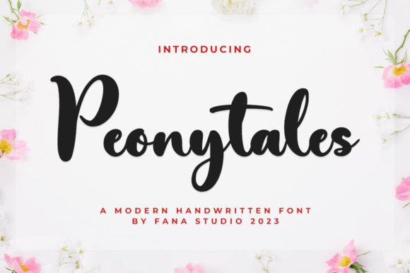 Peonytales Font: Elevating Brand Elegance with a Touch of Script Charm