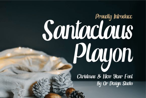 Santaclaus Playon: A Handwritten Font for Digital Branding and Web Design