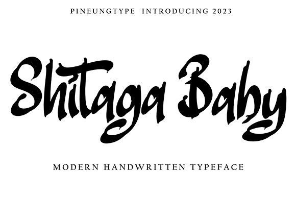Shitaga Baby: A Handwritten Font That Elevates Small Business Branding