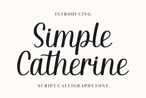 Simple Catherine: A Romantic Script Font for Scroll-Stopping Marketing Design