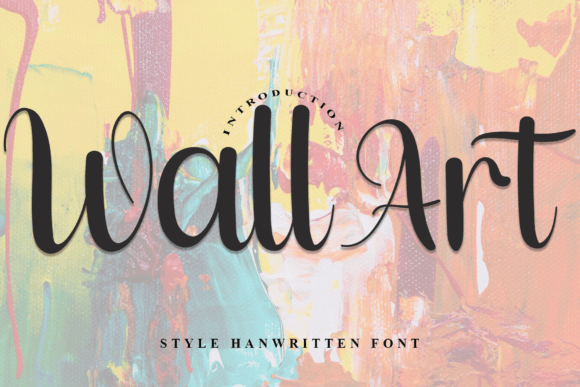 Wall Art: A Handwritten Font for Elegant Editorial Design