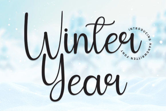 Winter Year: The Handwritten Font That Elevates Digital Marketing Visuals