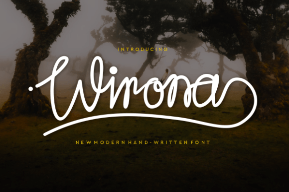 Wirona: A Bold Script Font That Elevates Web Design Typography