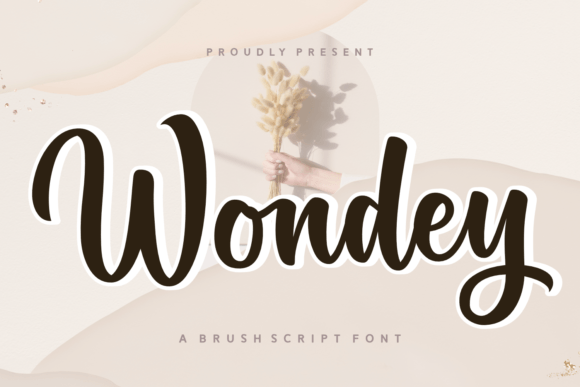 Wondey: A Charming Brush Script Font for Elegant Branding